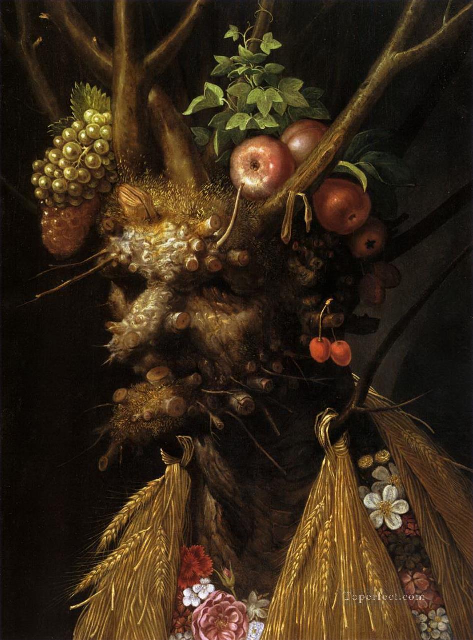 The Four Seasons in one Head Giuseppe Arcimboldo Fantasy Oil Paintings